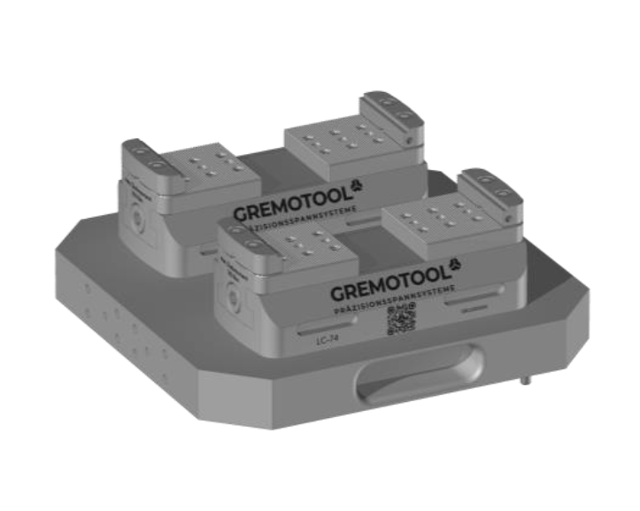 Gremotool Präzisionsspannsystem LC-Baureihe LC-74 auf Palette UPC-320
