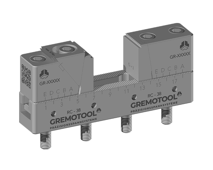 Gremotool Präzisionsspannsystem RC-Baureihe RC-38 L200 Kombiniertes Fest- und Spannmodul
