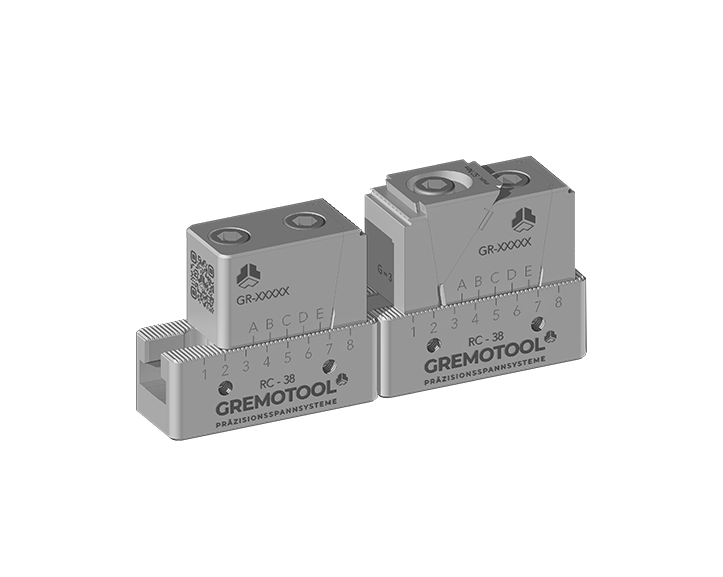 Gremotool Präzisionsspannsystem RC-Baureihe RC-38 L100 Kombiniertes Fest- und Spannmodul