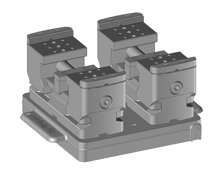 Gremotool Präzisionsspannsystem SC-Baureihe SC-100 auf Palette Dynafix