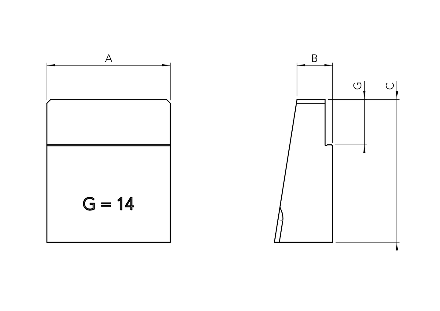 Gremotool Präzisionsspannsystem RC-Baureihe Stufenbacke RC Stufenhöhe Dimensionen