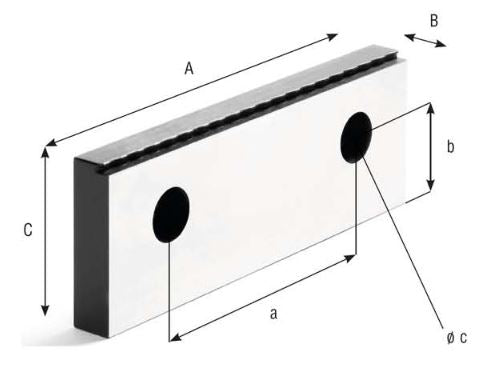 Krallenbacke 160 x 50 x 15 - 8mm