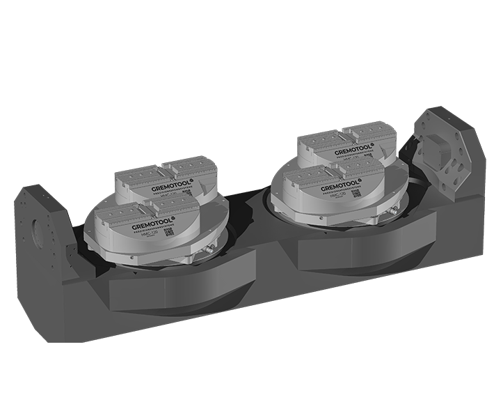 Gremotool Präzisionsspannsystem HMC-Baureihe 4x HMC-120 auf NPS