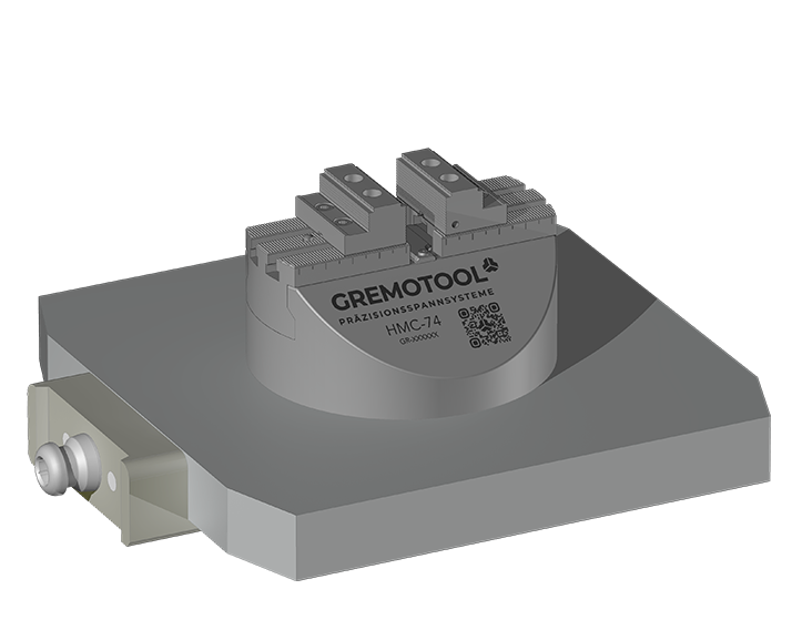 Gremotool Präzisionsspannsystem HMC-Baureihe 1x HMC-74 auf Palette MTS 398 Kupplung