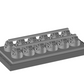 Gremotool Präzisionsspannsystem PMC-Baureihe 12x PMC-60 auf Grundplatte