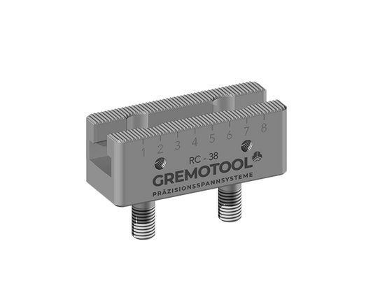 Gremotool Präzisionsspannsystem RC-Baureihe  Basisleiste L=100 Dimensionen