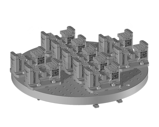 Gremotool Präzisionsspannsystem SC-Baureihe SC-60 9-fach Palette LRP