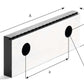Krallenbacken-Satz 160 x 50 x 18 - 3mm